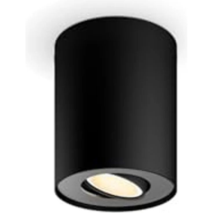 Philips Hue LED-Aufbauspot Pillar White Ambiance, Erweiterung in Schwarz für smarte Deckenbeleuchtung – Bild 1