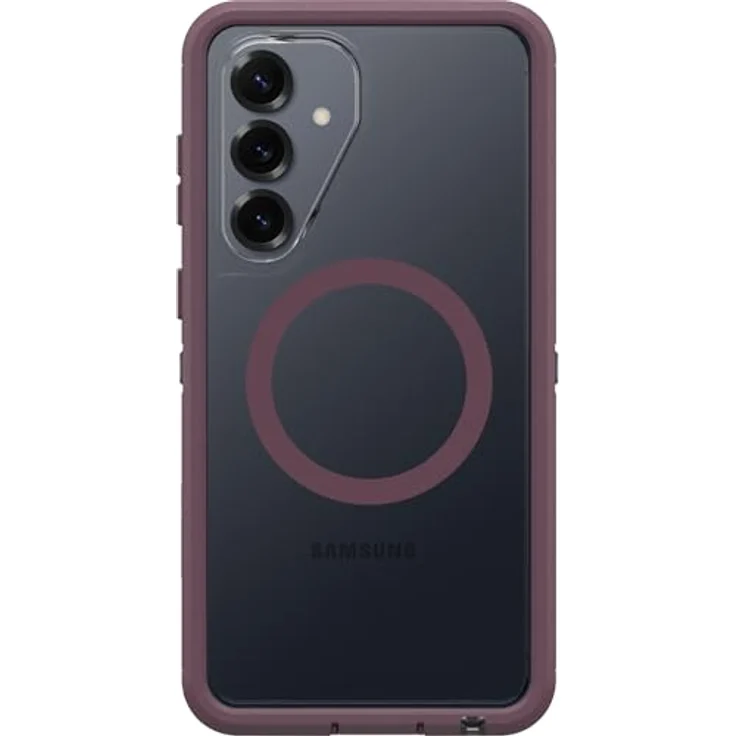 OtterBox Defender Series Pro XT Hülle mit Magneten für Samsung Galaxy S26+, stoßfest, transparent/lila, 7X Militärstandard getestet – Bild 3