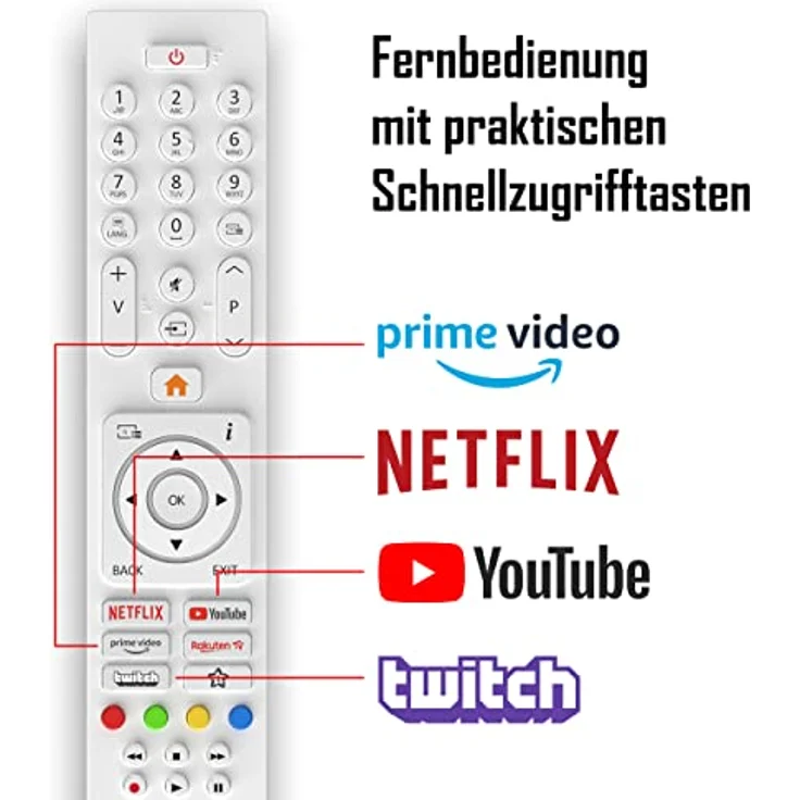 TELEFUNKEN XH24SN550MV-W 24 Zoll Fernseher/Smart TV (HD Ready, HDR, Triple-Tuner, 12 Volt) - 6 Monate HD+ inklusive [2023] – Bild 5