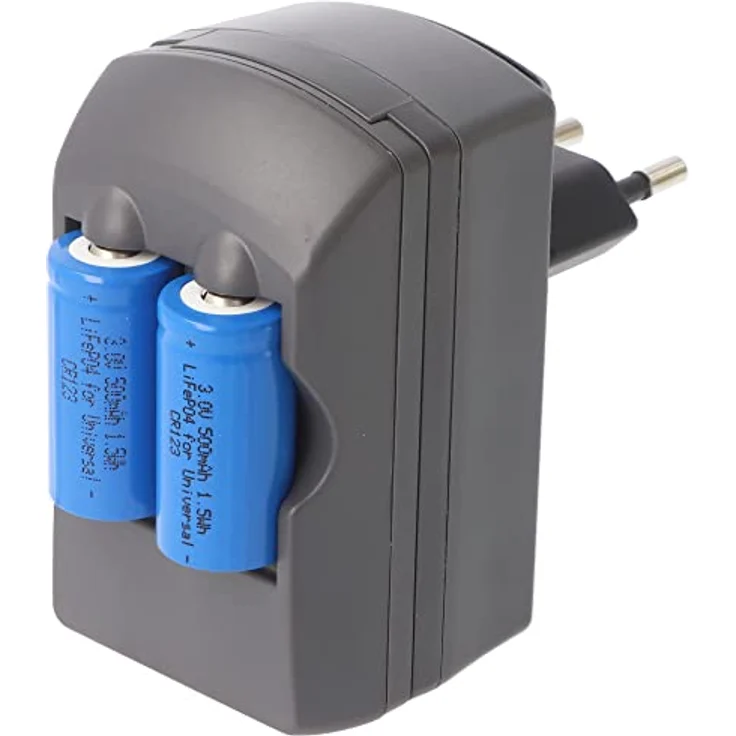 Ladegerät für 3,0 Volt Akku, Charger für CR2, CR123 Batterien, ohne Batterien – Bild 4