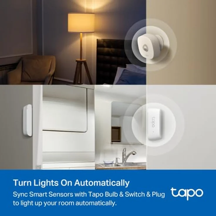 TP-Link Tapo Smart Sensor Starter Kit, Smart Home Hub mit freihändiger Bewegungserkennung, Tür- und Fenstersicherung, Weiß – Bild 5