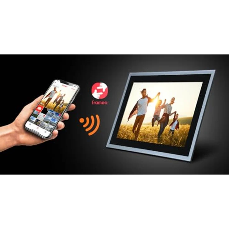 Rollei Smart Frame WiFi 102 Silver – 10,1 Zoll Touch - WiFi - Bilderrahmen mit Frameo-App für schnelles und einfaches teilen von Fotos oder Videos | IPS-Panel, viele Funktionen, microSD-Slot (Silver) – Bild 3