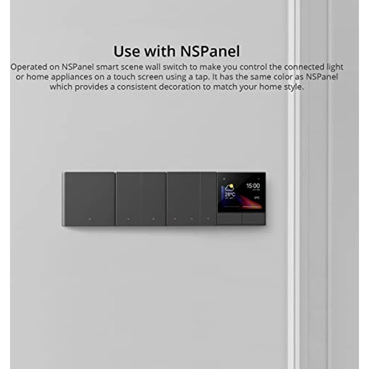 Sonoff Smart 1-Kanal WLAN Wandschalter intelligenter Wandschalter mit 2 Kanälen Schwarz (M5-1C-86) – Bild 6