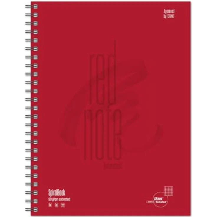Ursus - Ludwig Bähr Notizblock Spiralbook Office A4, 80 Blatt, 90g/qm kariert, Kartondeckel, schmutz- und flüssigkeitsabweisend – Bild 1