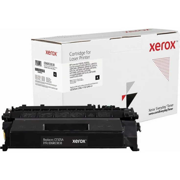 Xerox Everyday Alternativtoner, Kompatibel mit CE505A, CRG-119, GPR-41, Schwarzer Toner mit 2300 Seiten Druckkapazität