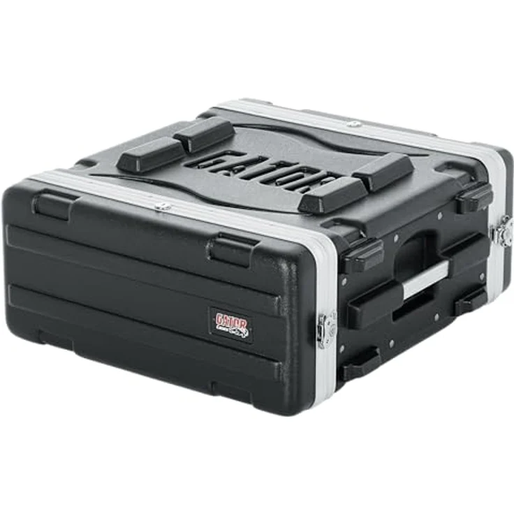 Gator GR-4L 19" Rack, Audio Rack aus Polyethylen mit verzinkten Stahl-Rackschienen, schwarz – Bild 1
