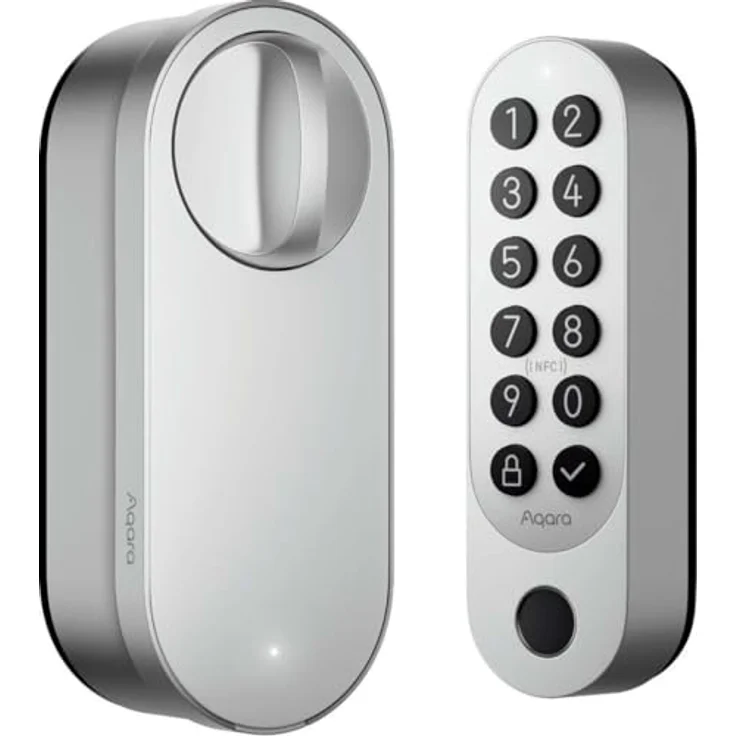 AQARA U200 Smart Lock, Türschloss mit Matter über Thread, automatischer Verriegelung und NFC-Funktion, Silber – Bild 2