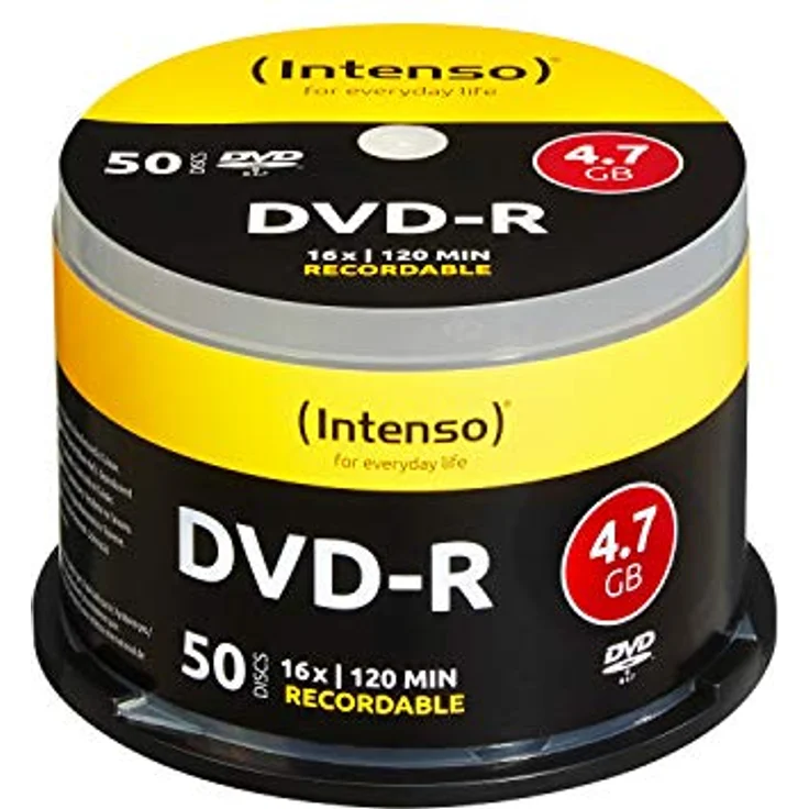 Intenso DVD-R 16x Speed 50er Spindel DVD-Rohlinge - Preisvergleich – Bild 2