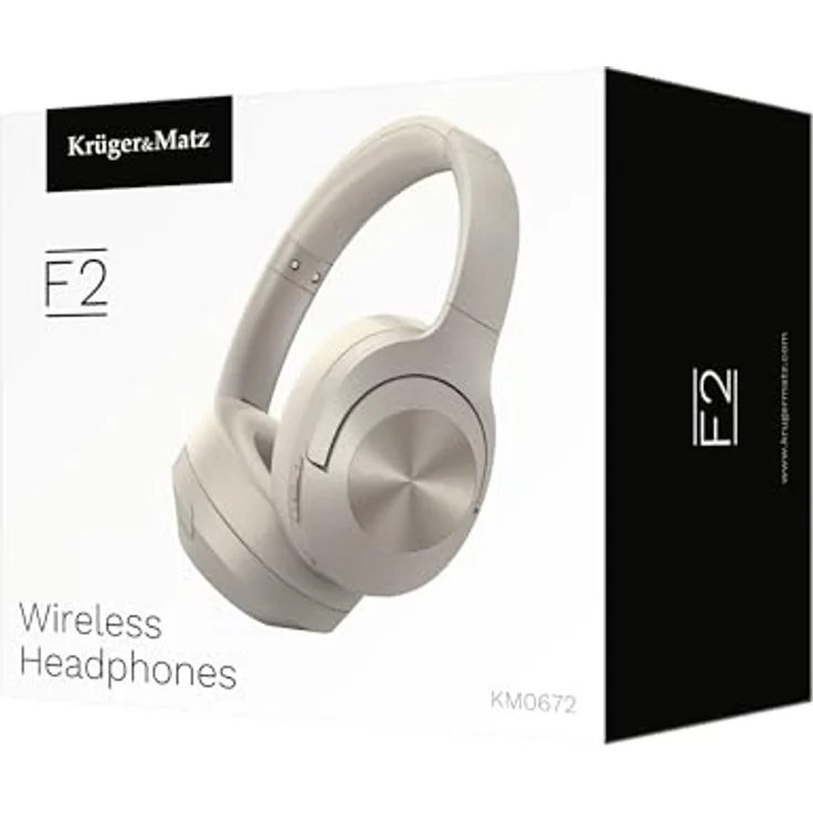Kruger&Matz F2, kabellose Bluetooth-Kopfhörer, schwarz/grau – Bild 8