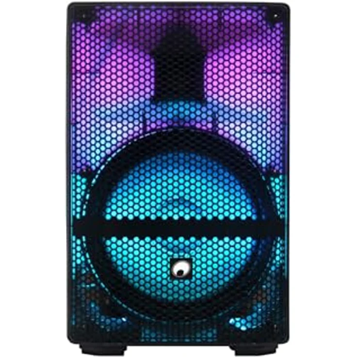 Omnitronic MSE-8+ Akku Partylautsprecher mit LED-Effekten, Bluetooth, SD-Kartensteckplatz, Mikrofon inklusive – Bild 2