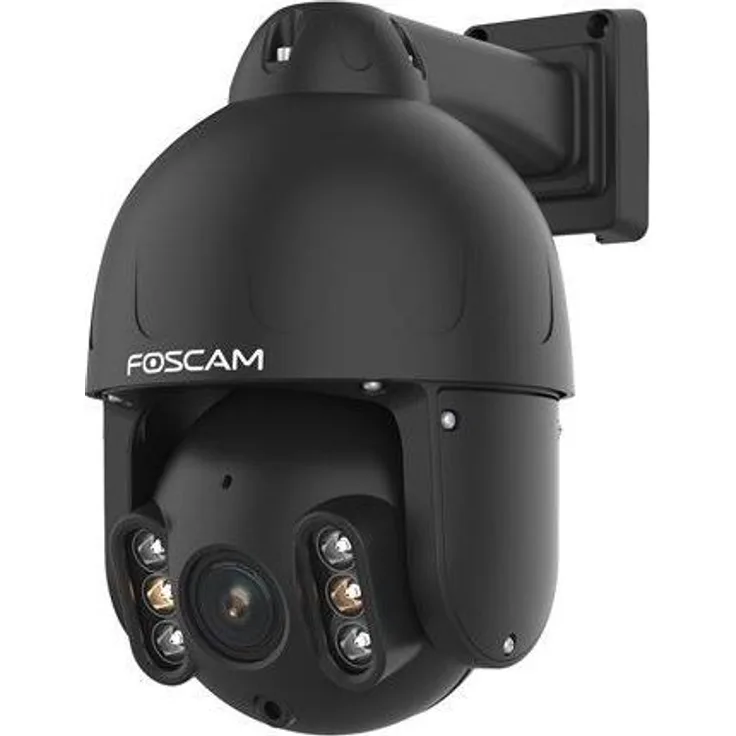 Foscam SD8EP 8MP Drehbare Überwachungskamera, 4x optischer Zoom, Nachtsicht, IP66 Schutzart, Schwarz
