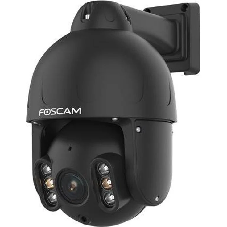 Foscam SD8EP 8MP Drehbare Überwachungskamera, 4x optischer Zoom, Nachtsicht, IP66 Schutzart, Schwarz