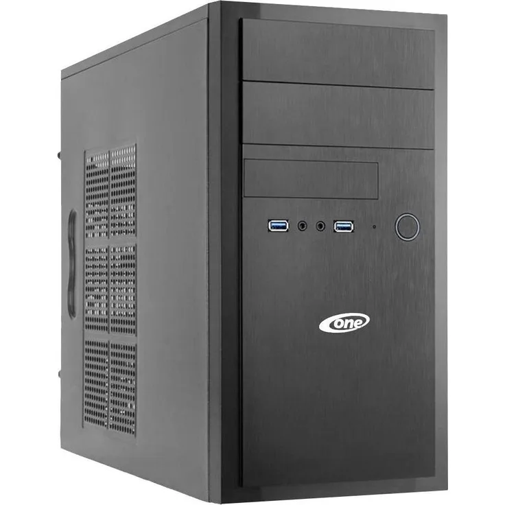 One Business PC Advanced AN01, AMD Ryzen 3 4300G, 8 GB RAM, 512 GB SSD, GeForce GT 710, Desktop-PC, Schwarz