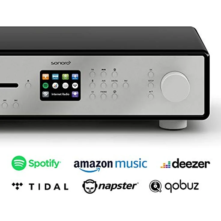 sonoroMAESTRO HiFi Receiver mit Internetradio & CD-Player in schwarz - Preisvergleich – Bild 2