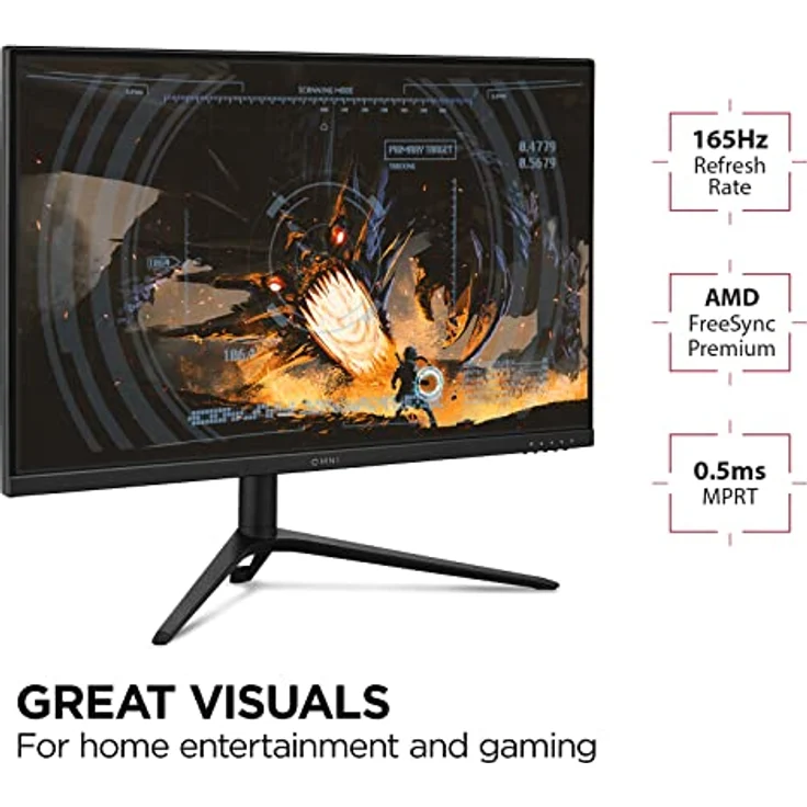 ViewSonic VX2728J 68,6 cm (27 Zoll) Gaming Monitor (Full-HD, IPS, 180 Hz, 1 ms, FreeSync Premium, HDMI, DP, Lautsprecher, Höhenverstellbar) in Schwarz – Bild 2