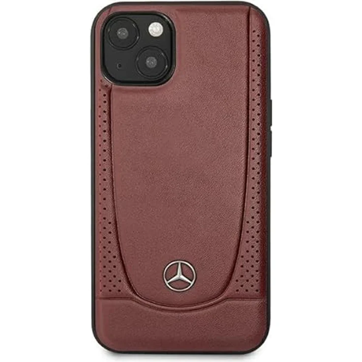 Mercedes MEHCP15SARMRE, Smartphone Hülle aus Eco-Leder für iPhone 15, 6.1", urbanes Design, rot – Bild 3