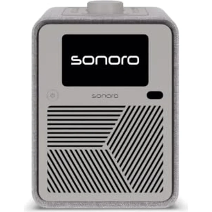 Sonoro ATRON Radio, Perlgrau/Silber, modernes Design und vielseitige Funktionen – Bild 1