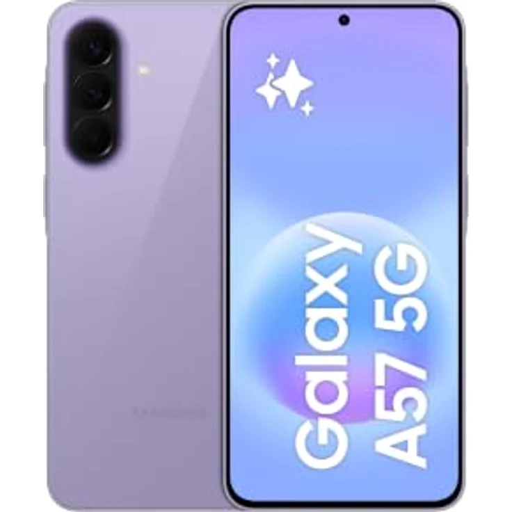 Samsung Galaxy A57 5G Smartphone, 256 GB, 6.7 Zoll, 50 MP Dreifach Kamera, Dual SIM, Awesome Lilac – Bild 1