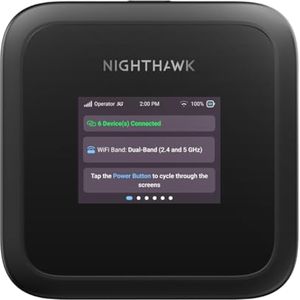 Bild für Netgear Nighthawk M3 5G-Mobilrouter mit WiFi 6, bis zu 2,5 GBit/s, entsperrter SIM-Steckplatz, tragbarer WLAN-Hotspot, 5G- und 4G-MiFi, AX3600 WiFi 6, bis zu 32 Geräte (MH3150)