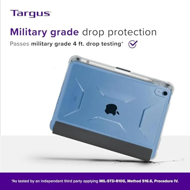 Targus Tablet-Hülle Pro-Tek Clear Case für Apple iPad 10.9, stoßfest, transparent, Militärqualität, schlanke Schutzhülle – Bild 9