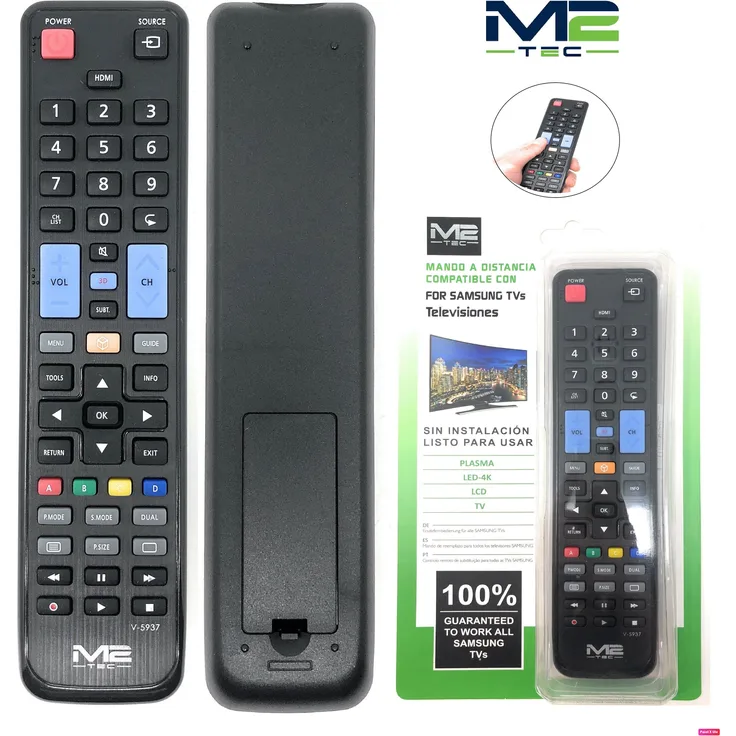 M2-Tec Samsung Fernbedienung (1-in-1, 10m Reichweite)