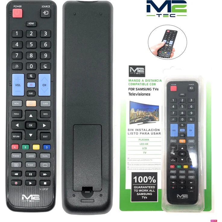 M2-Tec Samsung Fernbedienung (1-in-1, 10m Reichweite) – Bild 1