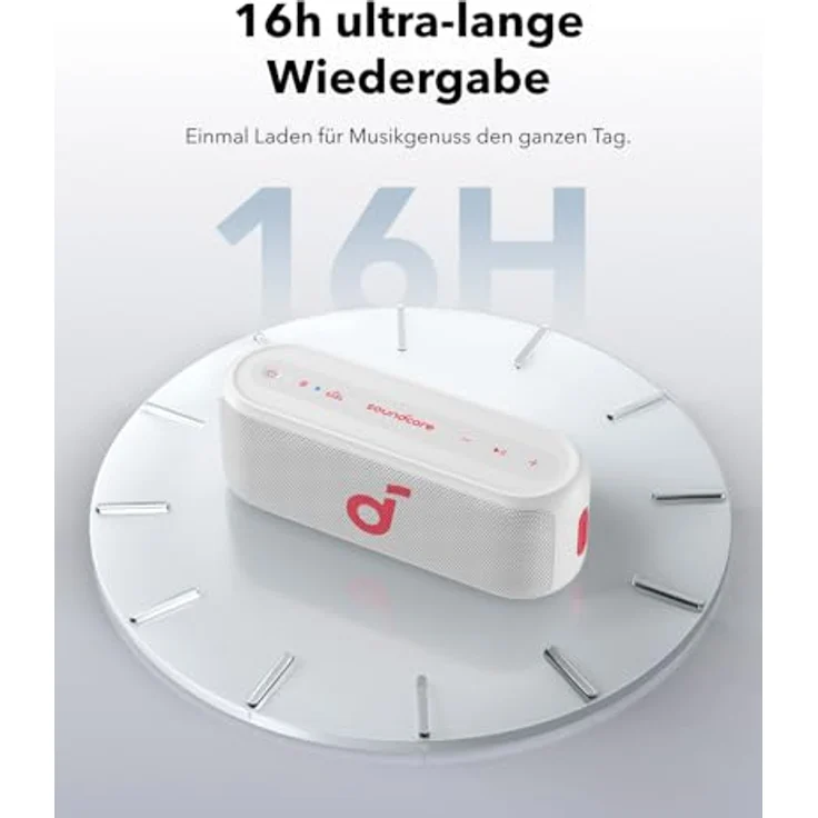 soundcore Select 2S, tragbarer Bluetooth-Lautsprecher mit 20W Stereo-Sound, BassUp™-Technologie, 16h Akkulaufzeit, IPX7-Wasserschutz für Outdoor-Abenteuer – Bild 4