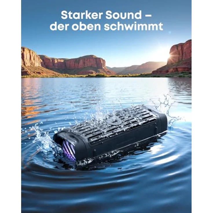 Anker soundcore Boom 3i, Bluetooth Lautsprecher mit kräftigem Sound, schwarz – Bild 4