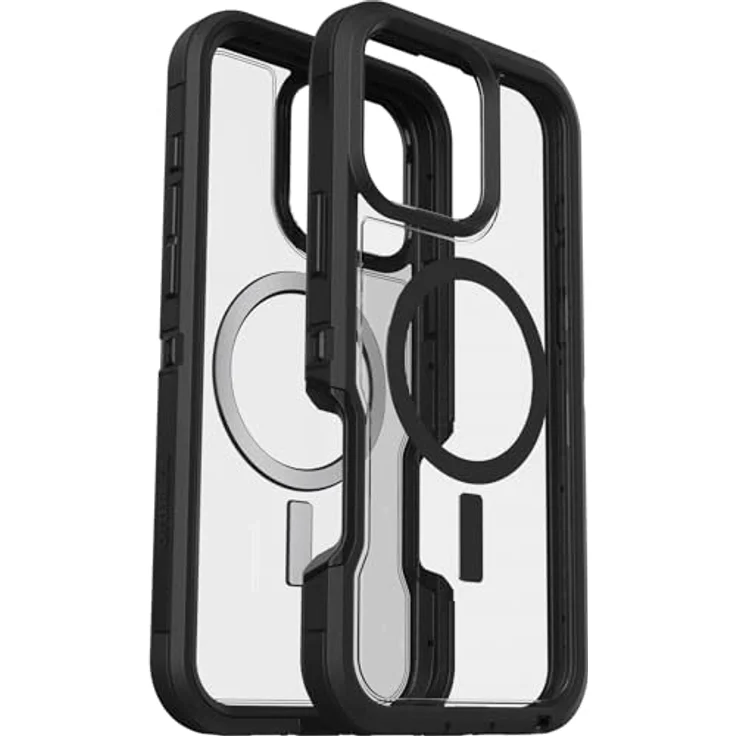 OtterBox Defender Series XT MagSafe Hülle für iPhone 16 Pro Max, stoßfest, Ultra-robust, 7X getestet nach Militärstandard, Transparent/Schwarz – Bild 3