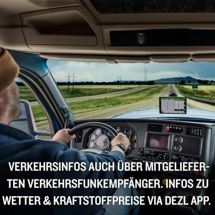 Garmin dēzl LGV 610 MT-D EU, LKW-Navigationsgerät mit 6“ Farbdisplay, vorinstallierten EU Karten für 46 Länder, fahrzeugspezifischem Routing, Echtzeitdiensten und Satellitenbildern – Bild 4