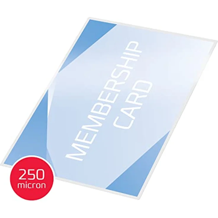 GBC Laminierfolien Kleinformat 54 x 86 mm, 250 mic, Ideal für Ausweise und Namensschilder, Robuste Laminiertaschen im 100er Pack, Glänzend, Transparent, 3740430 – Bild 5