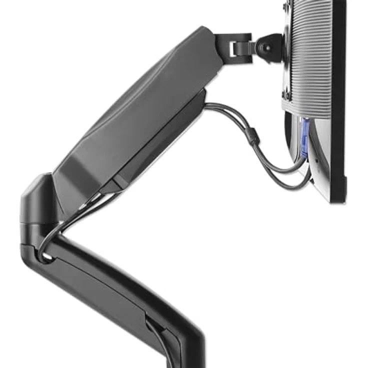 Manhattan 462501 Monitor-Tischhalterung, für 2 Monitore 17" bis 32", höhenverstellbar, schwarz – Bild 3