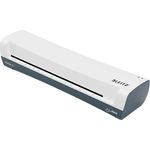 Leitz iLAM Home A3 Laminiergerät, Für 75 bis 125 mic Laminierfolien, 3 Minuten Aufwärmzeit, Inkl. Starterkit mit Folien, Ideal für den Einsatz Zuhause, Home Office & Schule, Weiß, 74320001