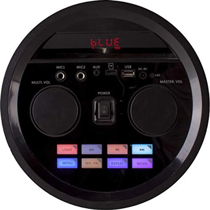 N-Gear LGP23 Bluetooth-Lautsprecher, Party Playback-Mikro-LED, Karaoke, schwarz – Bild 5