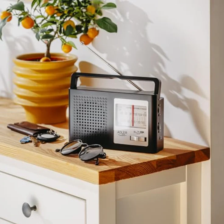 Adler AD 1909 Radio (Tragbares AM FM Radio mit Antenne) – Bild 5
