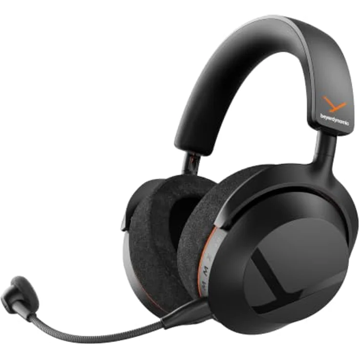 BEYERDYNAMIC MMX 100 SW, Over-ear Gaming Headset mit 80+ Stunden Akkulaufzeit, Bluetooth und abnehmbarem META VOICE-Mikrofon, Schwarz – Bild 1