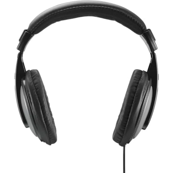 Hama Shell II Over Ear Kopfhörer Kabelgebunden, 2m Kabel, Schwarz/Dunkles Grau – Bild 3