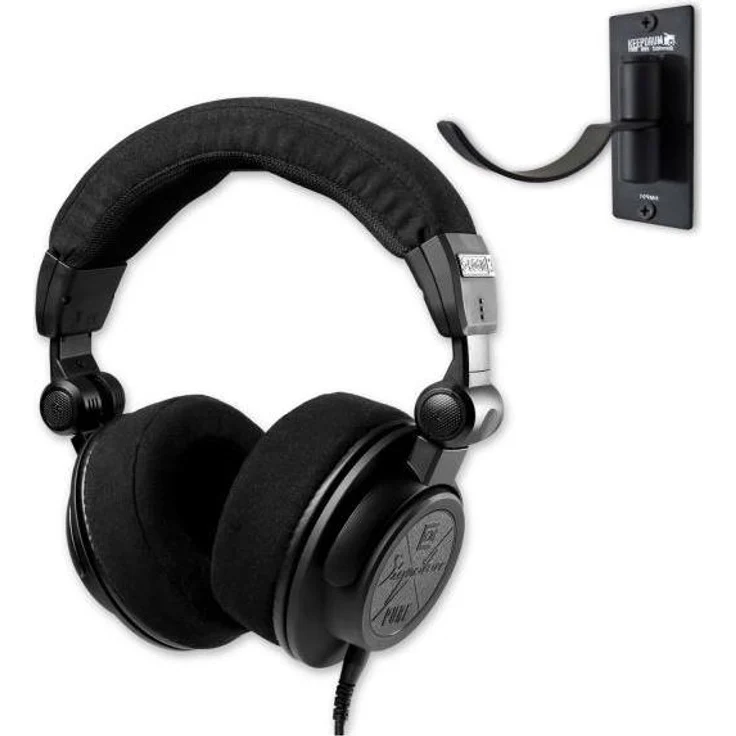 Ultrasone Signature Pure, Kopfhörer mit aktiver Geräuschunterdrückung und schwenkbarem Wandhalter, schwarz