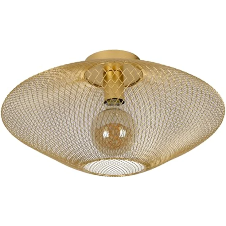 LUCIDE MESH - Deckenleuchte Ø 45 cm - Geeignet für LED - Mattes Gold/Messing – Bild 2