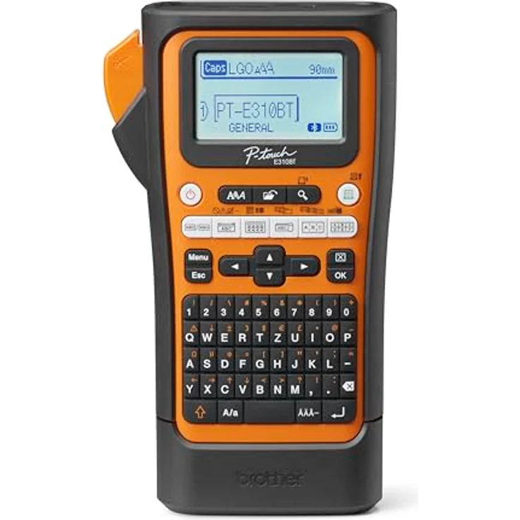 Brother P-Touch PT-E310BTVP, Mehrfarbiges Beschriftungsgerät mit Bluetooth 5.0, USB 3.0, 20 mm/s Druckgeschwindigkeit und Lithium-Ionen-Akku – Bild 2
