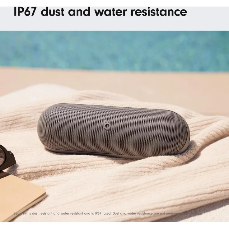 Apple Beats Pill 3. Gen Kim Kardashian Special Edition, Tragbarer Bluetooth-Lautsprecher mit 24h Akkulaufzeit, Dunkelgrau