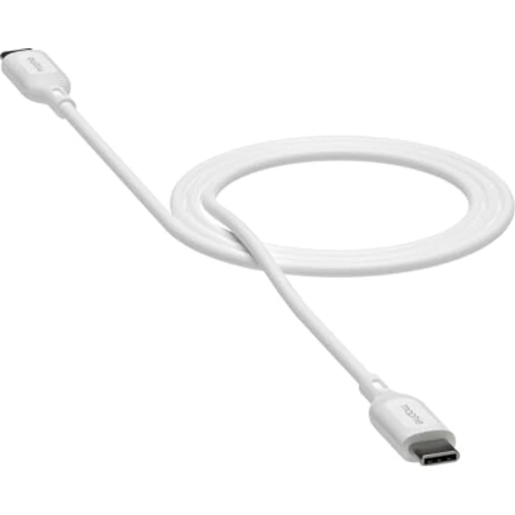 ZAGG mophie Essentials USB-C auf USB-C Schnellladekabel, langlebig, strapazierfähig, 60W, 3m, weiss – Bild 2
