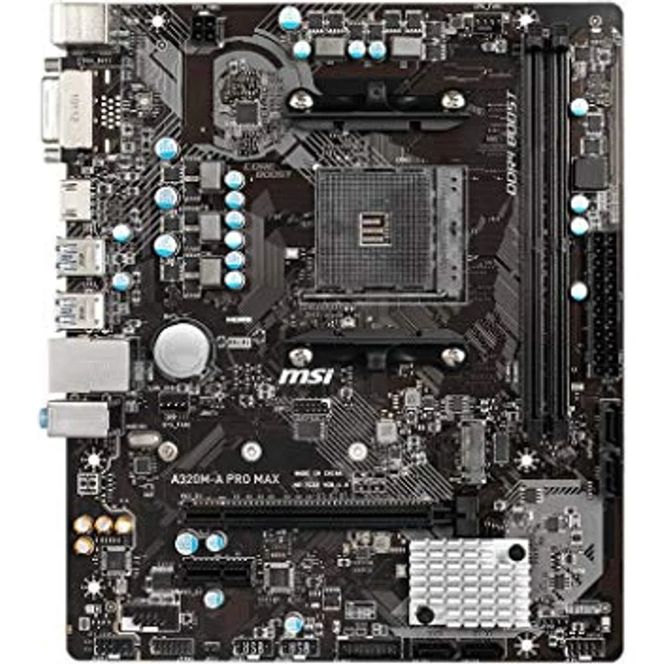 MSI A320M-A PRO MAX - mini ATX, AMD A320, Sockel AM4, Dual-channel DDR4-SDRAM (A320M-A PRO MAX) – Bild 3