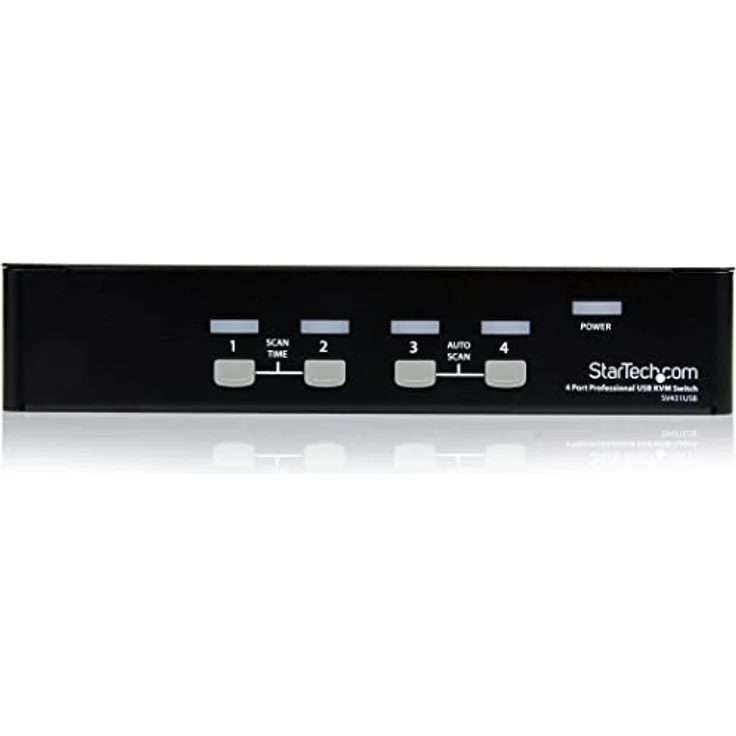 StarTech.com 4 Port VGA USB KVM Switch mit Hub - VGA KVM Umschalter für 4 PC's - Desktop KVM Switch mit 4x USB 2.0, 1x VGA Buchse – Bild 2