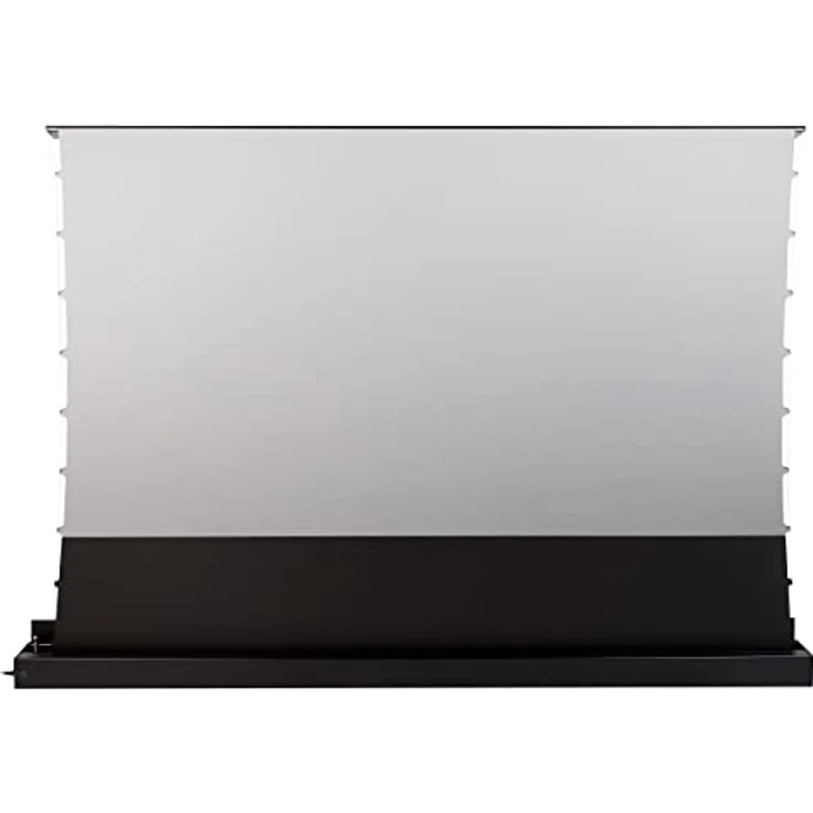 celexon elektrische CLR-Hochkontrast-Boden-Leinwand PLUS für die Nutzung mit einem Ultra-Kurzdistanz-Beamer im Heimkino oder für Buisnessprojektionen - 120" Zoll - 265,6x149,4 cm - 4K 8K UHD - schwarz – Bild 2