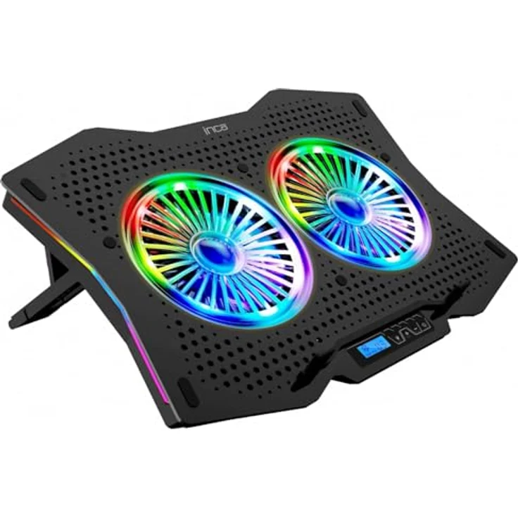 Inca ARRAX II 2X RGB Fan, LCD Control Panel, Luftkühlung für 10-18NTB Laptops – Bild 1