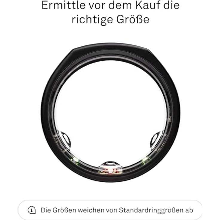OURA Gen3 Heritage Smart-Ring, Größe 9, Schwarz | Wearable für Schlaf-, Herzfrequenz- und Fitnesstracking, bis zu 7 Tage Akkulaufzeit, kompatibel mit iOS/Android – Bild 2