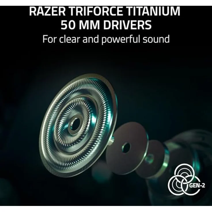 Razer BlackShark V3 Pro, kabelloses E-Sport-Headset mit ANC, 50mm Treibern, abnehmbarem Mikrofon, 2,4 GHz & Bluetooth, FPS-Profilen, PC/Mac | Weiß – Bild 3