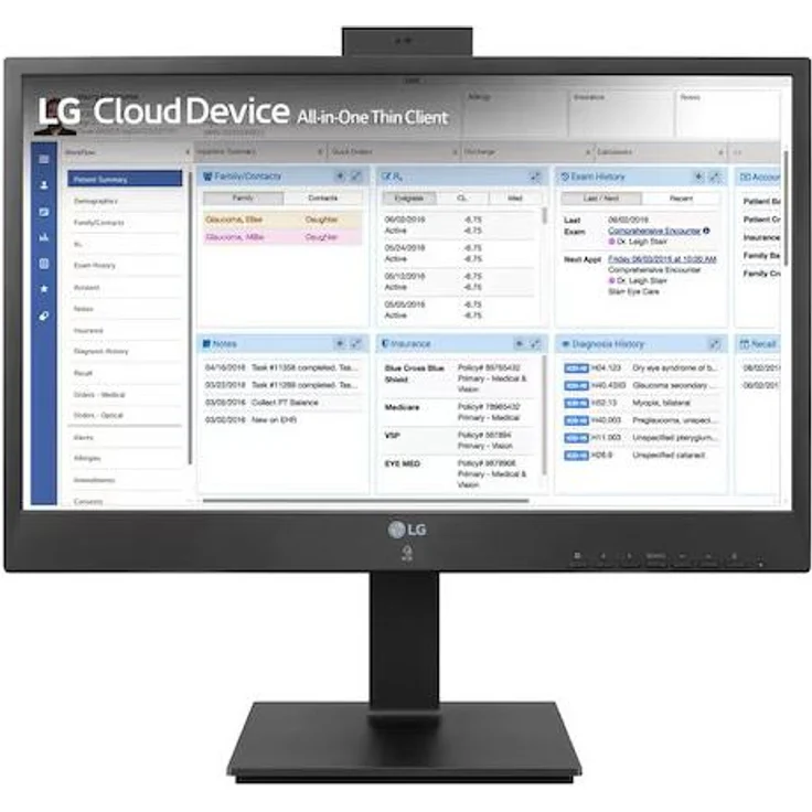 LG 24CR661N-2P, 23.8" Full HD All-in-One-PC, Intel® Pentium® N6005, 8 GB RAM, 16 GB eMMC, Schwarz