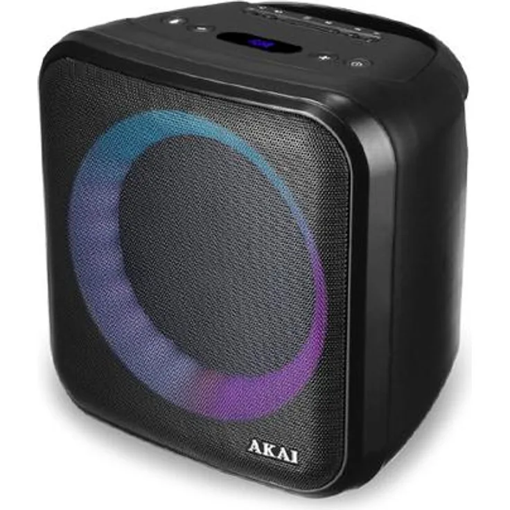 Akai ABTS-S6, tragbarer Bluetooth-Lautsprecher mit 20 W, 1-Weg-System, 16,5 cm, 60-20000 Hz, FM-Radio, MicroSD-Unterstützung